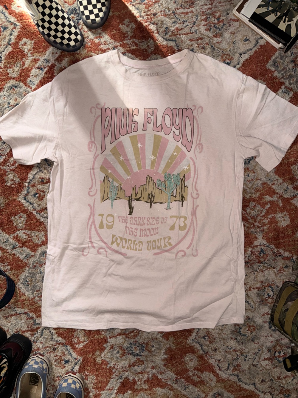 Pink pink floyd oversized tee